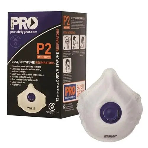 Pro Choice Respirator P2 Valve Mask PC321 x12 Pro Choice
